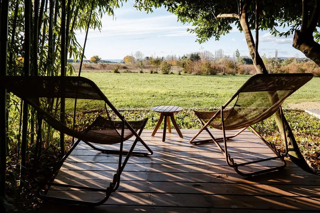 relaxation terrasse vue Drome