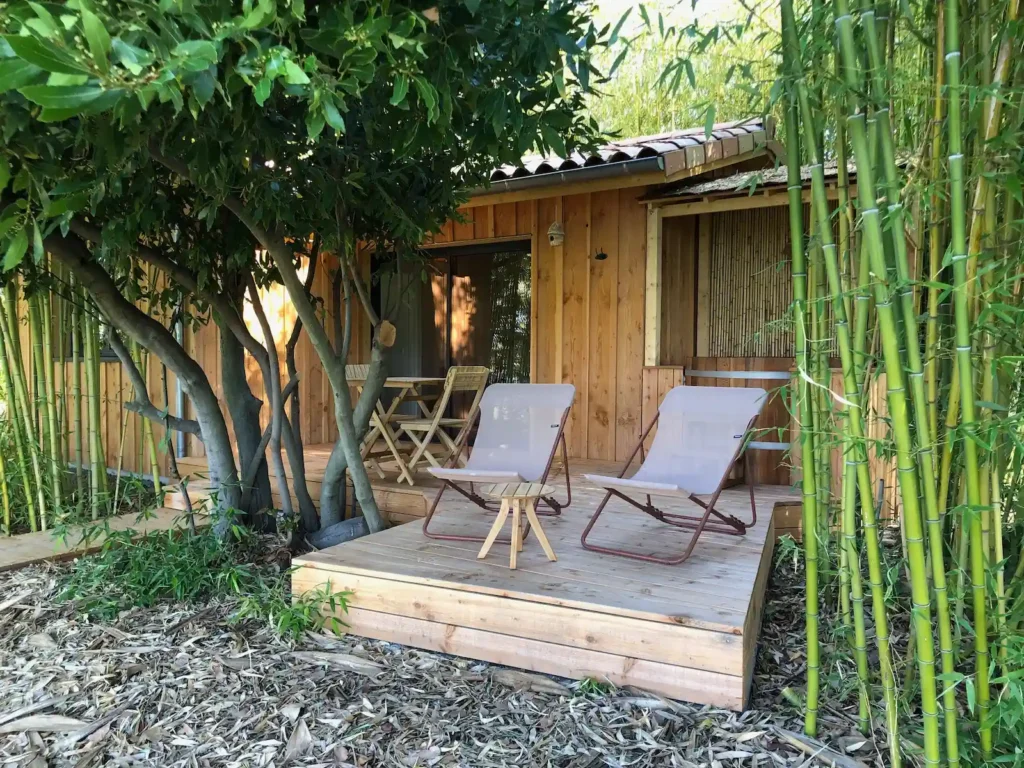 Logement insolite Cabane Spa Bambou